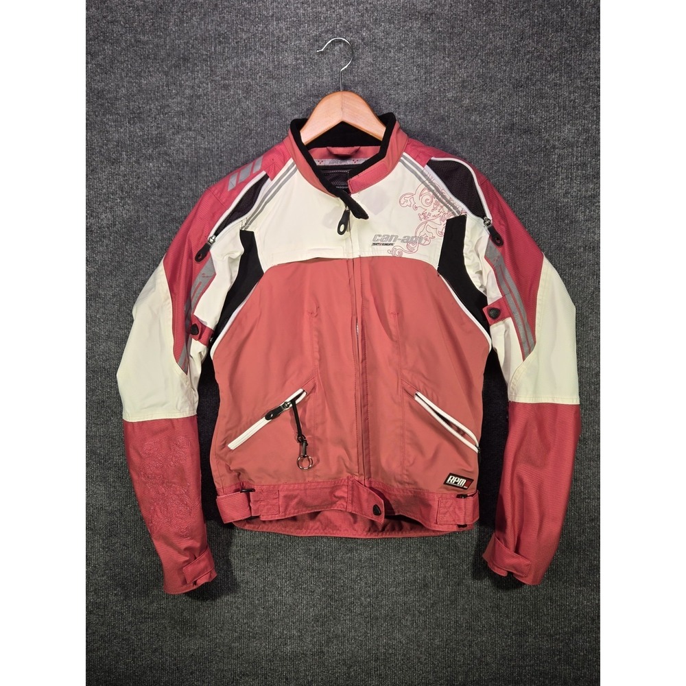 Can-Am Spyder Womens P/S Motorcycle Riding Jacket Pink White BRP RPM MAX 440607